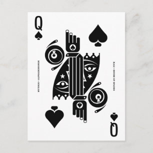 Mythos Kali Queen of Spades Briefkaart