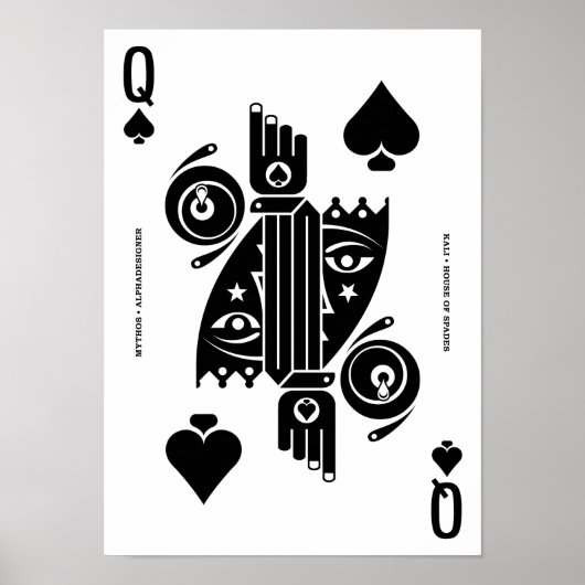 Mythos Kali Queen of Spades Poster (Voorkant)