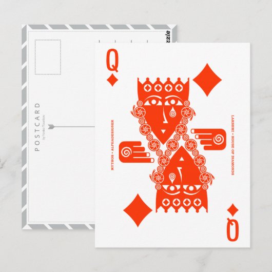 Mythos Lakshmi Queen of Diamonds Briefkaart (Voorkant / Achterkant)
