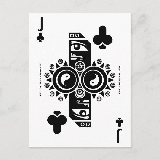 Mythos Min Jack van Clubs Briefkaart (Voorkant)