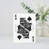 Mythos Osiris King of Spades Briefkaart (Staand voorkant)