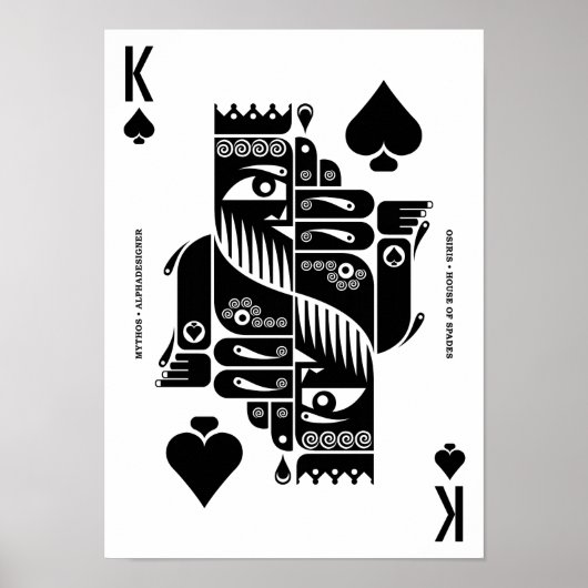Mythos Osiris King of Spades Poster (Voorkant)