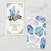 Mytical Crystal White en Gold Visitekaartje (Voorkant / Achterkant)