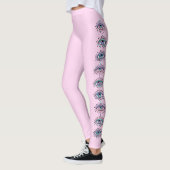 Mytical Spiritueel Third Eyes Roze Leggings (Links)