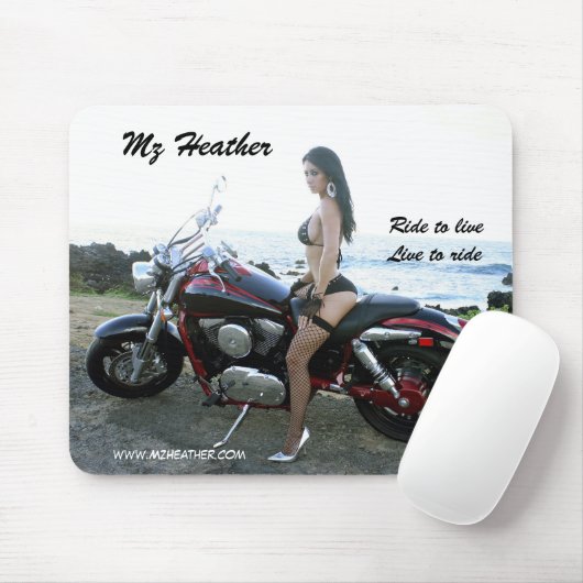 Mz Heather "Ride to live to ride" muispad Muismat (Met muis)