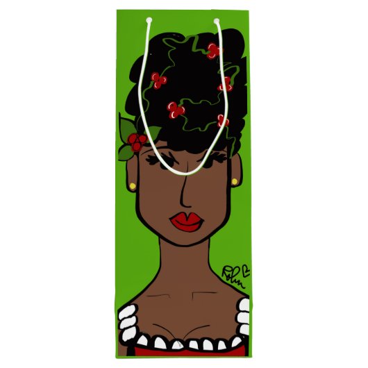 Mz-kerstwijn met cadeautas (Achterkant)