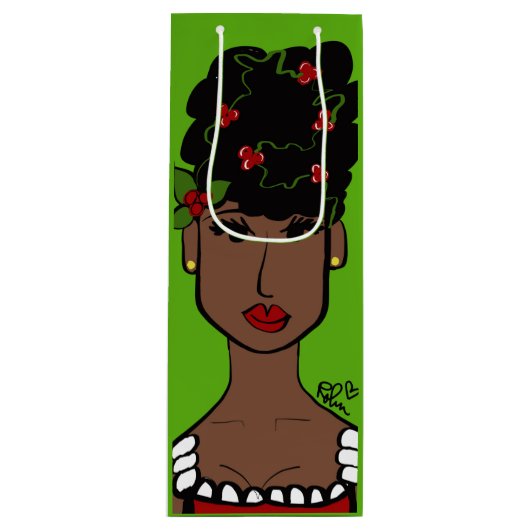 Mz-kerstwijn met cadeautas (Voorkant)