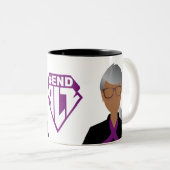 Mz. Nellie Tweekleurige Koffiemok (Voorkant rechts)