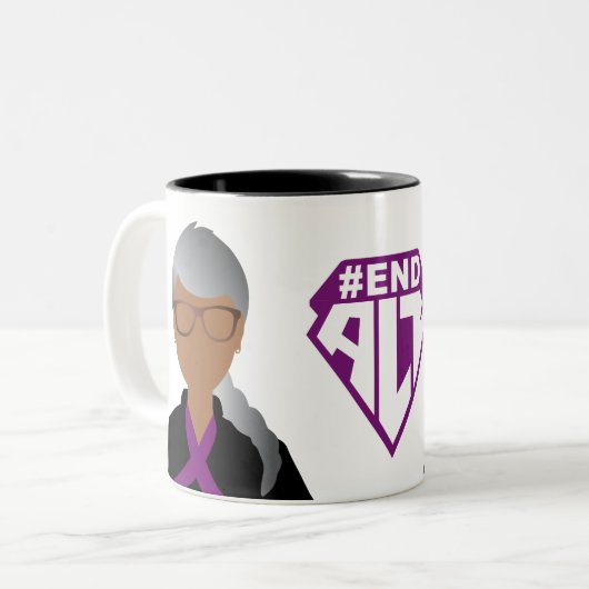 Mz. Nellie Tweekleurige Koffiemok (Voorkant links)