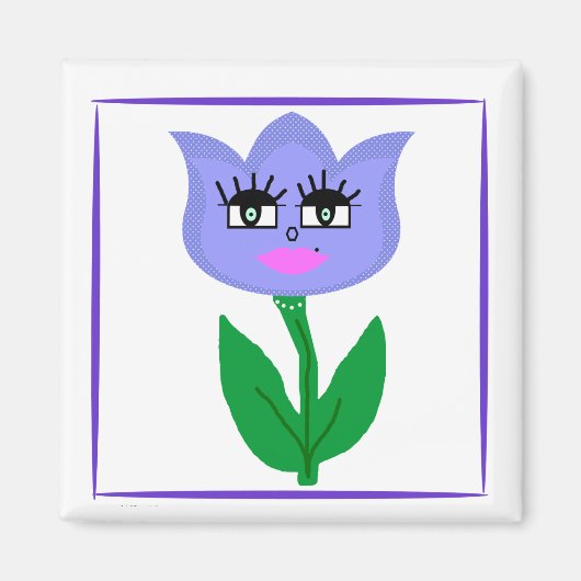 Mz Tulip magneet (Voorkant)