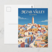 M'Zab-vallei Algerije Briefkaart (Voorkant / Achterkant)