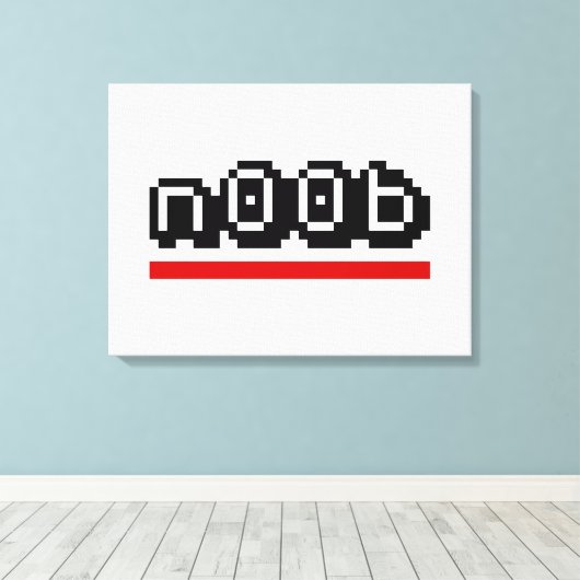 n00b canvas afdruk (Insitu (Houten vloer))