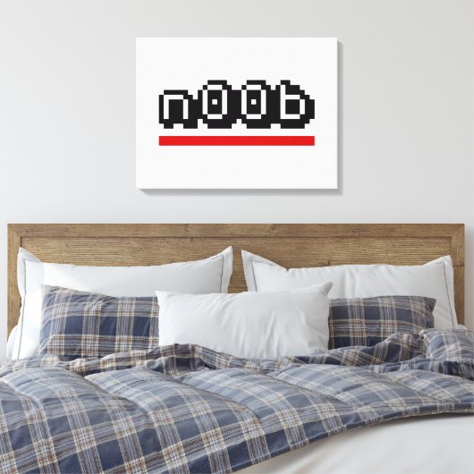 n00b canvas afdruk (Insitu (Slaapkamer))
