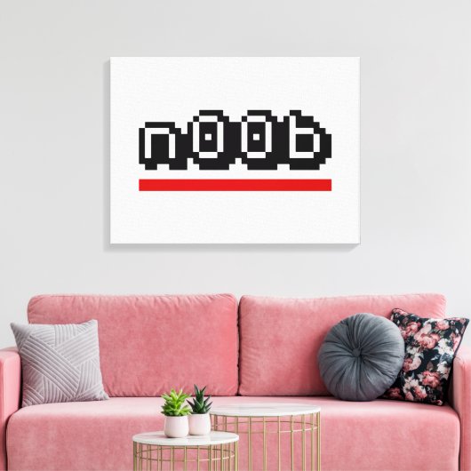 n00b canvas afdruk (Insitu (Woonkamer))