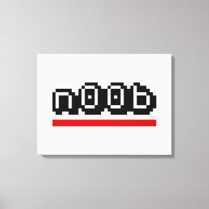 n00b canvas afdruk