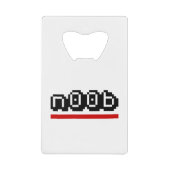 n00b creditkaart flessenopener (Voorkant)