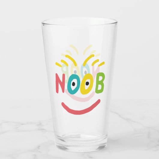 N00b Glas (Achterkant)