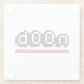 n00b glazen onderzetter (Achterkant)