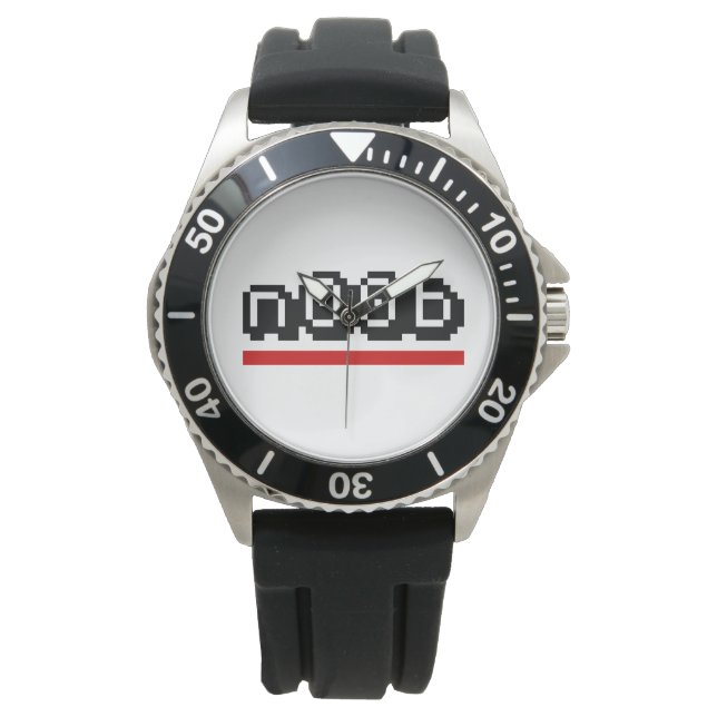 n00b horloge (Voorkant)