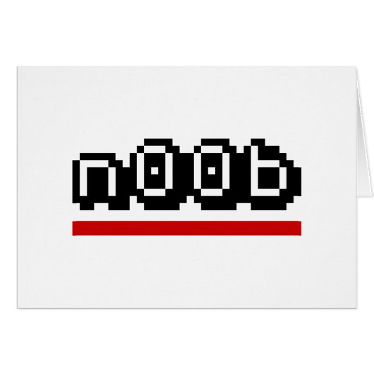 n00b-wenskaart (Voorkant Horizontaal)