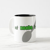 N00bs voor ontbijtvolle Mok (Voorkant links)
