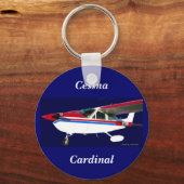 N13HK-portret, Cessna, kardinaal Sleutelhanger (Voorkant)