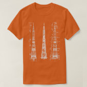 N1 Rocket Sovjet-Unie Start voertuig1 T-shirt (Design voorkant)