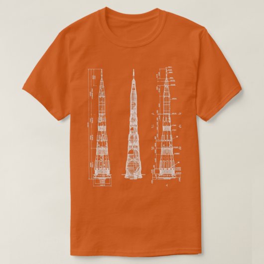 N1 Rocket Sovjet-Unie Start voertuig1 T-shirt (Design voorkant)