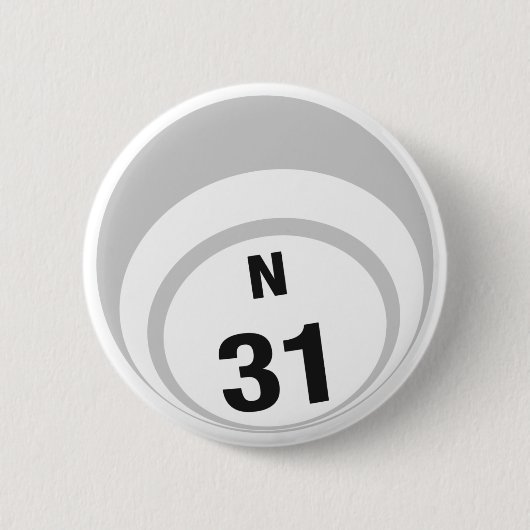N31 Bingo Ball-toets Ronde Button 5,7 Cm (Voorkant)