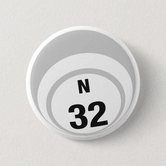 N32 Bingo Ball-toets Ronde Button 5,7 Cm (Voorkant)