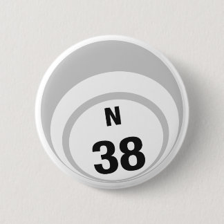 N38 Bingo Ball-toets Ronde Button 5,7 Cm