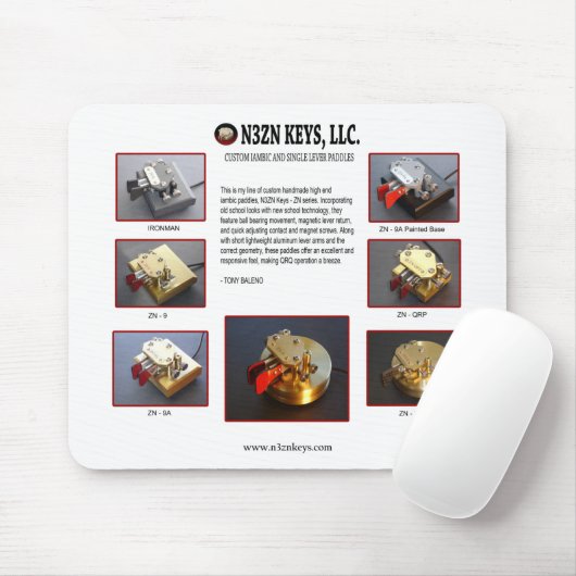 N3ZN KEYS, LLC POSTER MOUSEPAD MUISMAT (Met muis)