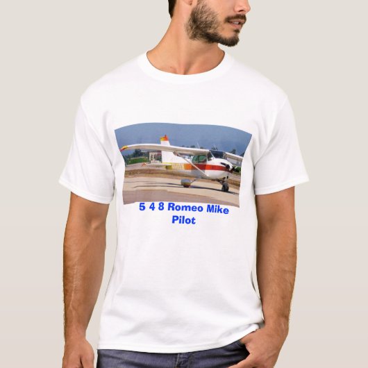 N548RM, 5 4 8 Romeo Mike Pilot T-shirt (Voorkant)
