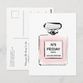N5 Vrijdag Parijs Parfum fles Briefkaart (Voorkant / Achterkant)