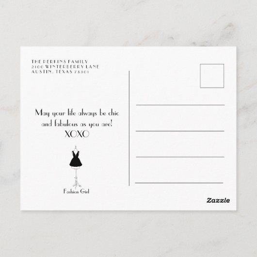 N5 Vrijdag Parijs Parfum fles Briefkaart (Achterkant)