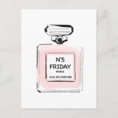 N5 Vrijdag Parijs Parfum fles Briefkaart (Voorkant)