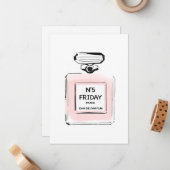 N5 Vrijdag Parijs Parfum fles Notitiekaartje (Voorkant / Achterkant in situ)