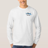 N603DB Blauw met tekst T-shirt (Voorkant)