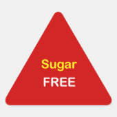 N72 - Etiket ~ SUIKER VRIJ. (Voorkant)