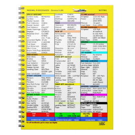 N777W-laptop met checklist (80 pagina's B&W) Notitieboek