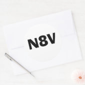 N8V-sticker Ronde Sticker (Envelop)