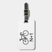 N+1 Bike Bagagelabel (Voorkant verticaal)