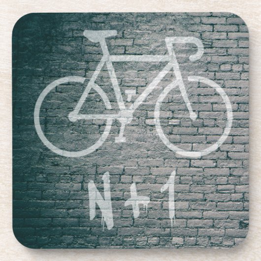 N+1 Bike Graffiti Drankjes Onderzetter (Voorkant)