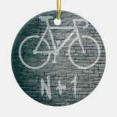 N+1 Bike Graffiti Keramisch Ornament (Voorkant)