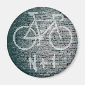 N+1 Bike Graffiti Magneet (Voorkant)