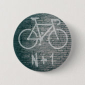 N+1 Bike Graffiti Ronde Button 5,7 Cm (Voorkant)