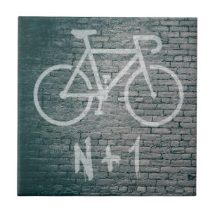 N+1 Bike Graffiti Tegeltje