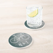 N+1 Bike Graffiti Zandsteen Onderzetter (Zijkant)