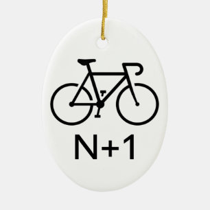 N+1 Bike Keramisch Ornament