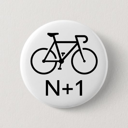 N+1 Bike Ronde Button 5,7 Cm (Voorkant)